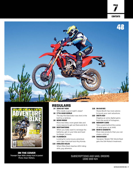 Australian Adventure Bike Magazine Subscription