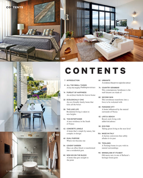 30 Luxury Homes Sourcebook 2017 table of contents 1