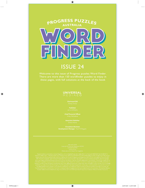 Progress Puzzles Word Finder #24