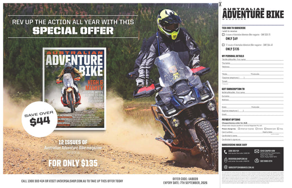 Australian Adventure Bike Magazine Subscription