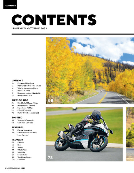 Australian Road Rider Magazine Issue 174