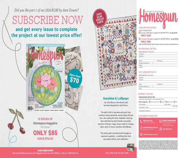 Homespun Magazine Subscription