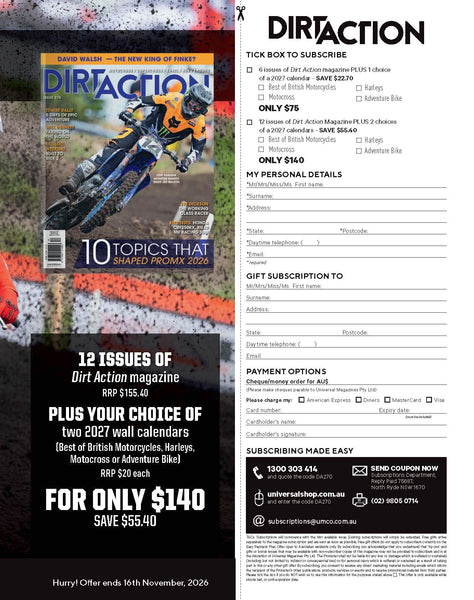 Dirt Action Magazine Subscription