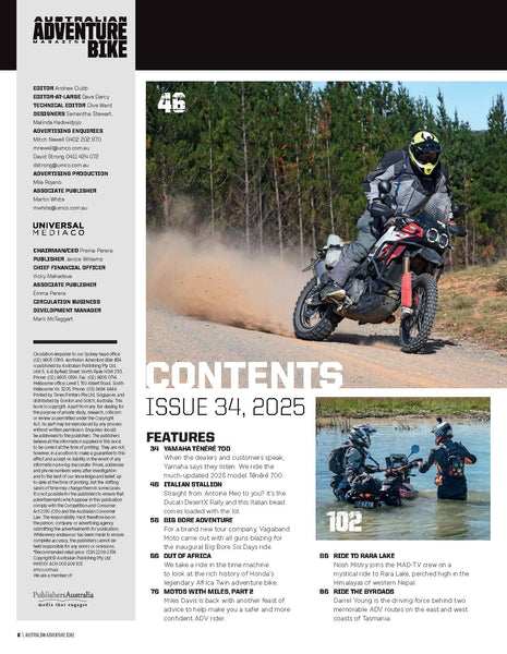 Australian Adventure Bike Magazine Issue 34
