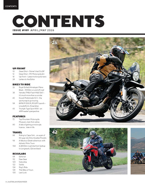 Australian Road Rider Magazine Issue 189