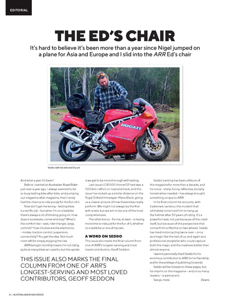 Australian Road Rider Magazine Issue 189