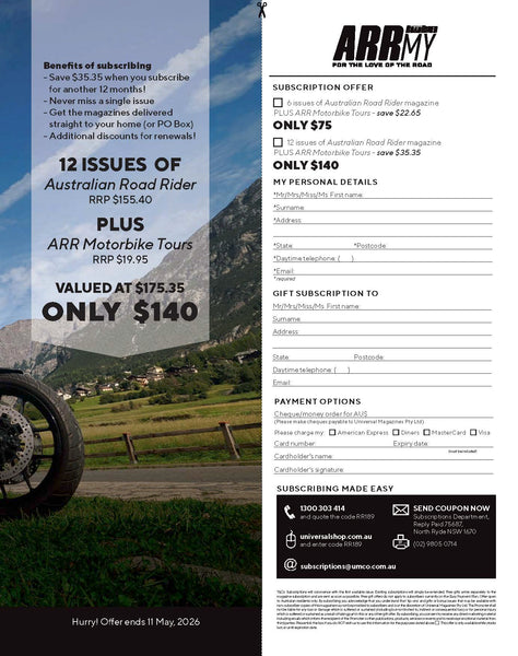 Australian Road Rider Magazine Issue 189