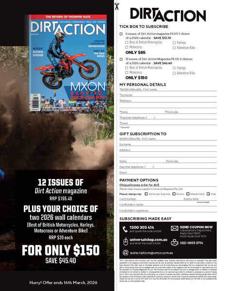 Dirt Action Magazine Subscription