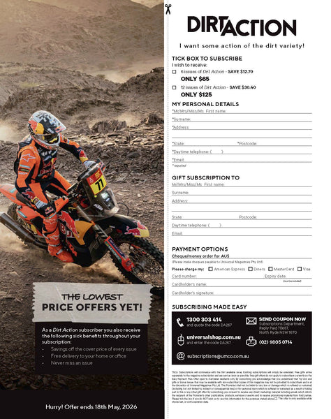 Dirt Action Magazine Subscription