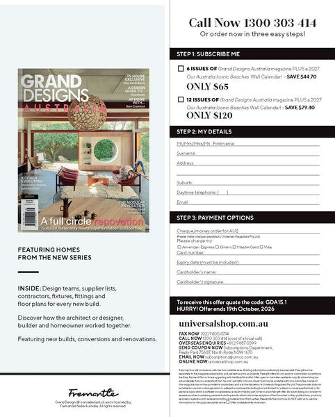 Grand Designs Australia Magazine Subscription