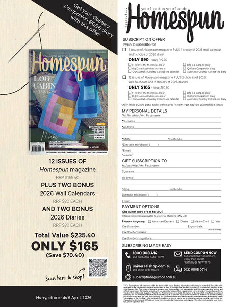 Homespun Magazine Issue 27.1