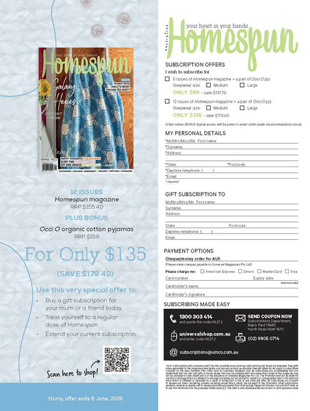 Homespun Magazine Issue 27.2