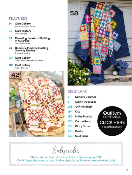 Quilters Companion Magazine Issue 135