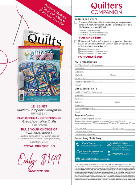 Quilters Companion Magazine Issue 135