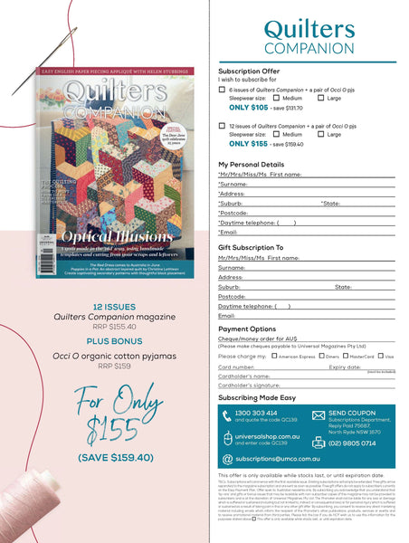 Quilters Companion Magazine Issue 139