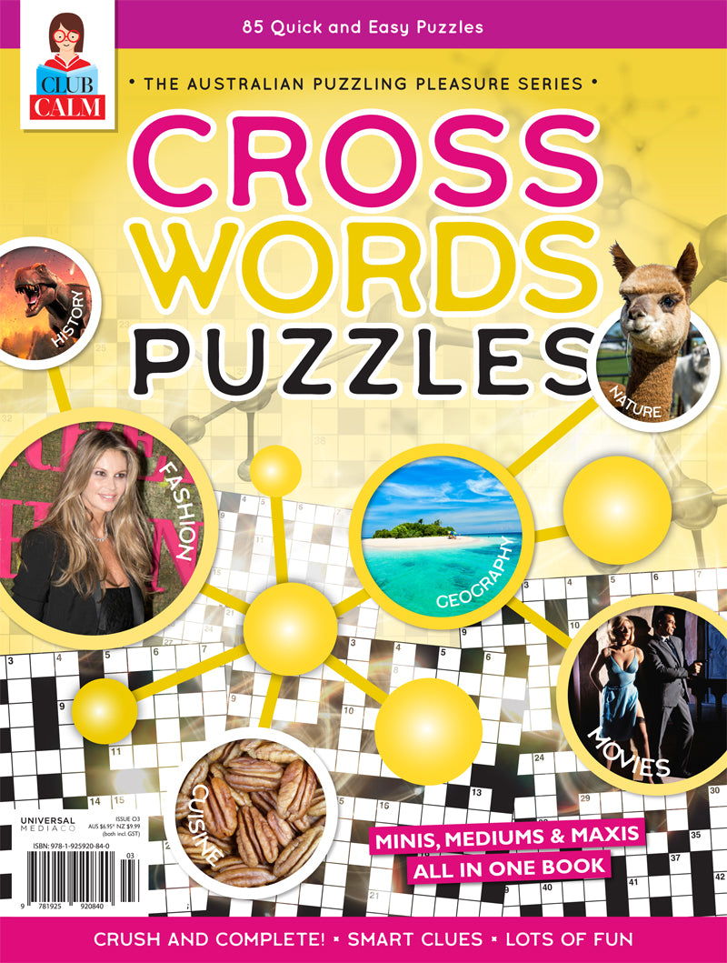 Puzzle Brain by Club Calm Cross Words 3 Cover