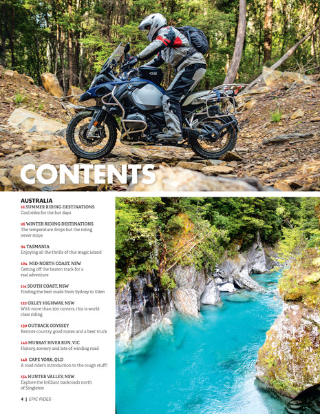 Epic Rides bookazine 2016 table of contents 1