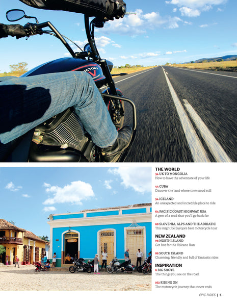 Epic Rides bookazine 2016 table of contents 2