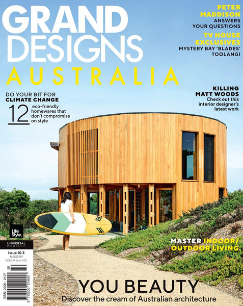 Grand Designs Australia 103 CoverFrom renovating to building and decorating, Grand Designs Australia is the magazine that will inspire you to transform your house into your dream home. Each issue will feature houses comprised of diverse styles and budgets -- from new builds to flips and renovations.  grand designs australia cover issue 103