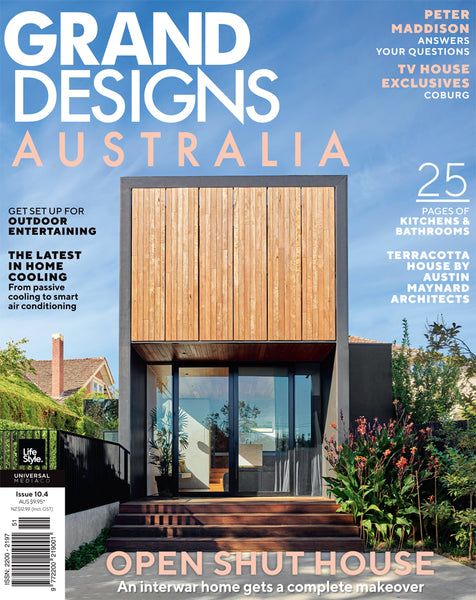 From renovating to building and decorating, Grand Designs Australia is the magazine that will inspire you to transform your house into your dream home. Each issue will feature houses comprised of diverse styles and budgets -- from new builds to flips and renovations.  grand designs australia cover issue 104