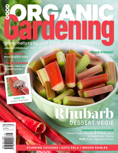 From garden to table, Good Organic Gardening inspires readers to be in charge of their own fresh food. This magazine offers tips and tricks to make your garden a delectable one. good organic gardening cover issue 125
