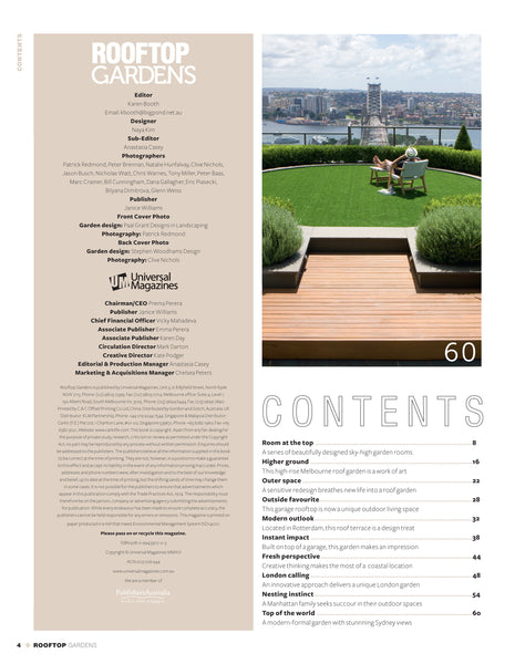 Rooftop Gardens Bookazine (2016) table of contents 1