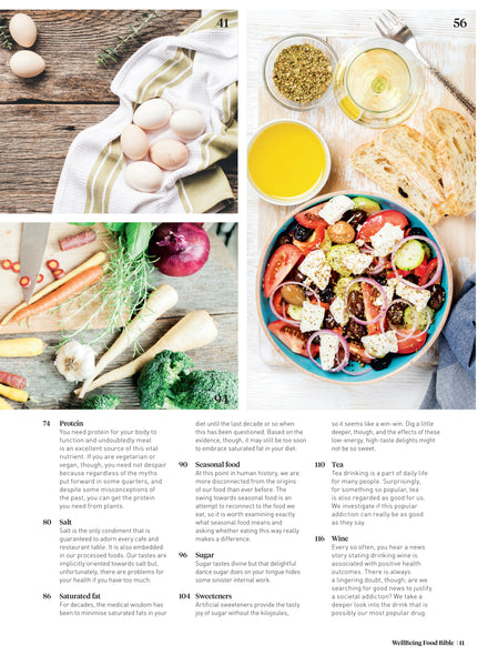 WellBeing Food Bible Bookazine 2017 table of contents 2